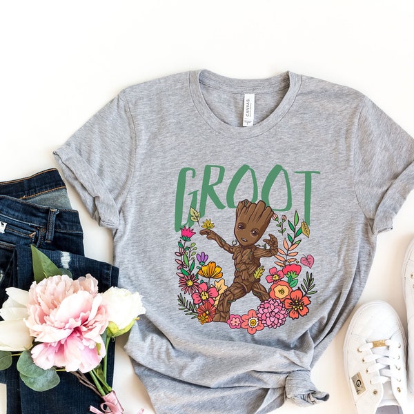 Marvel Guardians Of The Galaxy Groot Floral Dance Poster Shirt,Retro Groot Floral Dance Shirt,Disney Trip Shirt,Disney Family Vacation