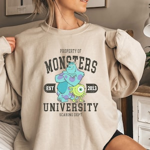 Disney Monsters University Characters Sweat,Mike and Sully Shirt,Monster Inc Shirt,Disneyland Family Trip Shirt,Pixar Movie Shirt,Disneyland