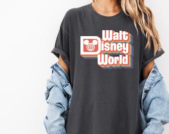 Retro Walt Disneyworld Shirt,Vintage Disneyworld Shirt,etro Disney Shirt, Disney 2025 Trip,Vintage Disney Shirt,Walt Disney World T-Shirt,