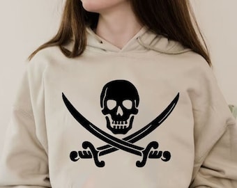 Pirate Hoodıe,Funny Sweatshırt,Sailing Tee,Caribbean Pirates Shirt,Skull Shirt,Pirate Flag Shirt,Jolly Roger,Pirate Flag Shirt,Skull Tee