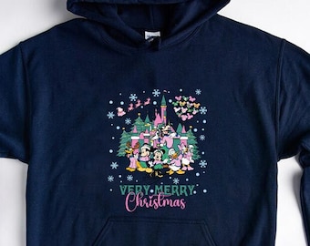 Mickey's Very Merry Christmas Party 2023 Hoodıe,Walt Disney World Christmas Shirt,Magic Kingdom,Christmas gift,Disney castle shirt,Xmas Shır