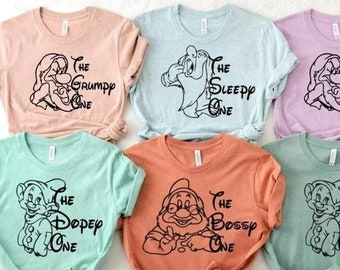 Seven Dwarfs Shirts,Seven Dwarfs,Disney Group Shirts,Snow White,Disney Family Shirts,Shirts for Family,Disney family,7 dwarfs,Dısney Tshırt