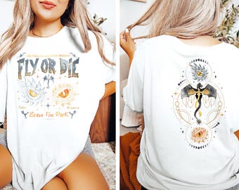Fly or Die Shirt,Dragon Book Shirt,Fantasy Dragon Shirt,Romantasy Book Shirt,Bookish Shirts,Fantasy Reader Shirt,Mystic Shirt,Dragon Rider