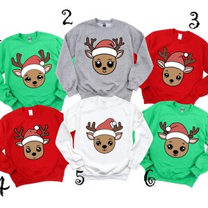 Reindeer Christmas Sweater,Christmas lights Shirt, Peeping Reindeer Shirt, Merry Christmas Shirt, Christmas Family Shirt, Xmas antler Shirt