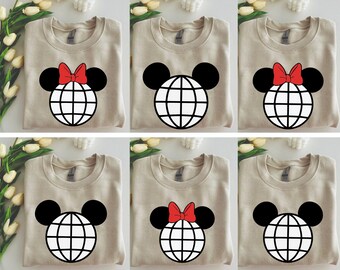 Minnie and Mickey Sweatshirt,Disney Couple Shirt,Disney family matching Shirts,Mickey shirt,Minnie Ear Shirt,Dısney Shırt,Dısney Party Tee