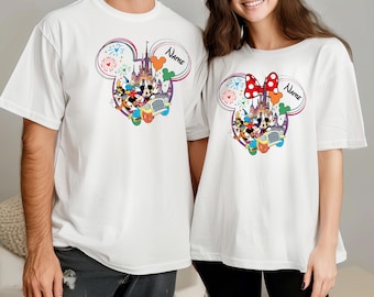 Personalized Disney Trip 2025 Custom Name Disney Family Vacation Mickey Friends Sweatshirt,Disney Family Matching Gift,Disneyworld Matching
