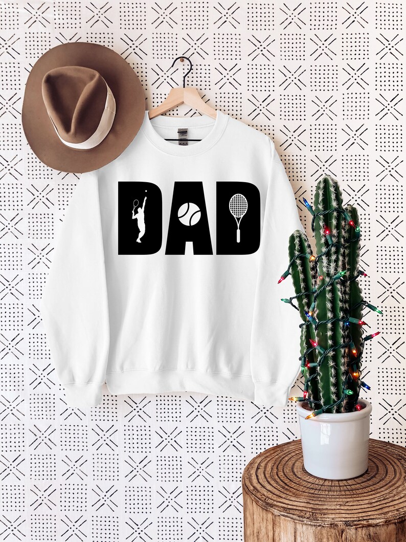 Tennis Dad Sweatshirt,tennis Sweater,dad Tennis Shirt,dad Crewneck