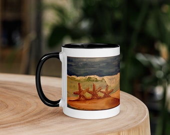 Starfish Family Mug with Color Inside