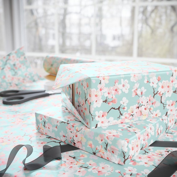 Cherry Blossom Wrapping Paper | Sakura Gift Wrap | Japanese Cherry Blossom Packaging | Pretty Wrapping Paper | Springtime Gift Wrap