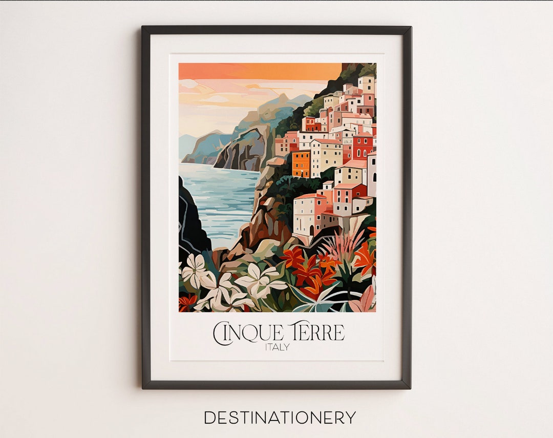 Printable Cinque Terre Art | Cinque Terre Print | Europe Art | Travel ...