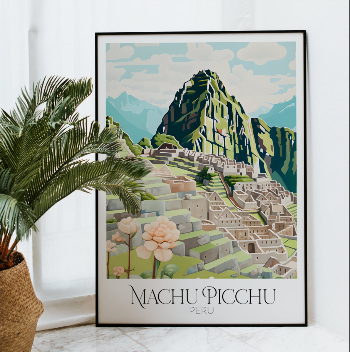 Printable Machu Picchu Art Machu Picchu Print Peru Art Travel Prints ...