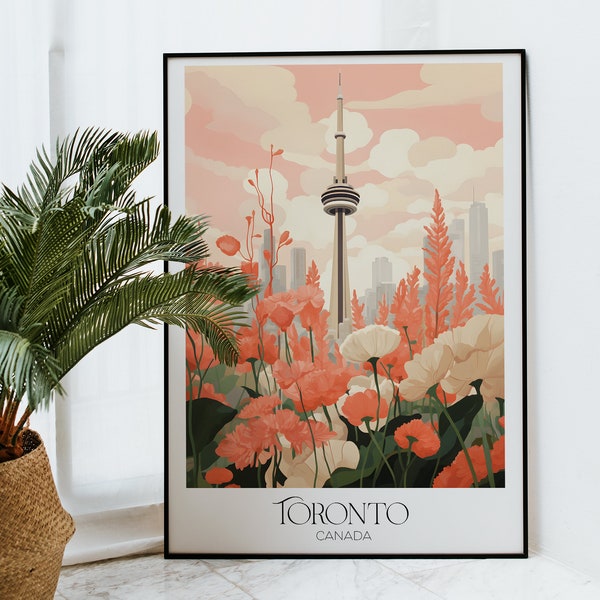 Printable Toronto Art | CN Tower Print | Travel Prints | Toronto Prints | Digital Downloads | Gallery Wall | Printable Home Decor