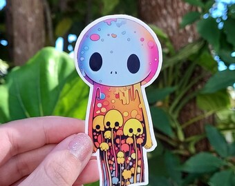 Farbenfroher Kodama Sticker