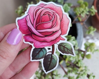 Pink Rose Sticker