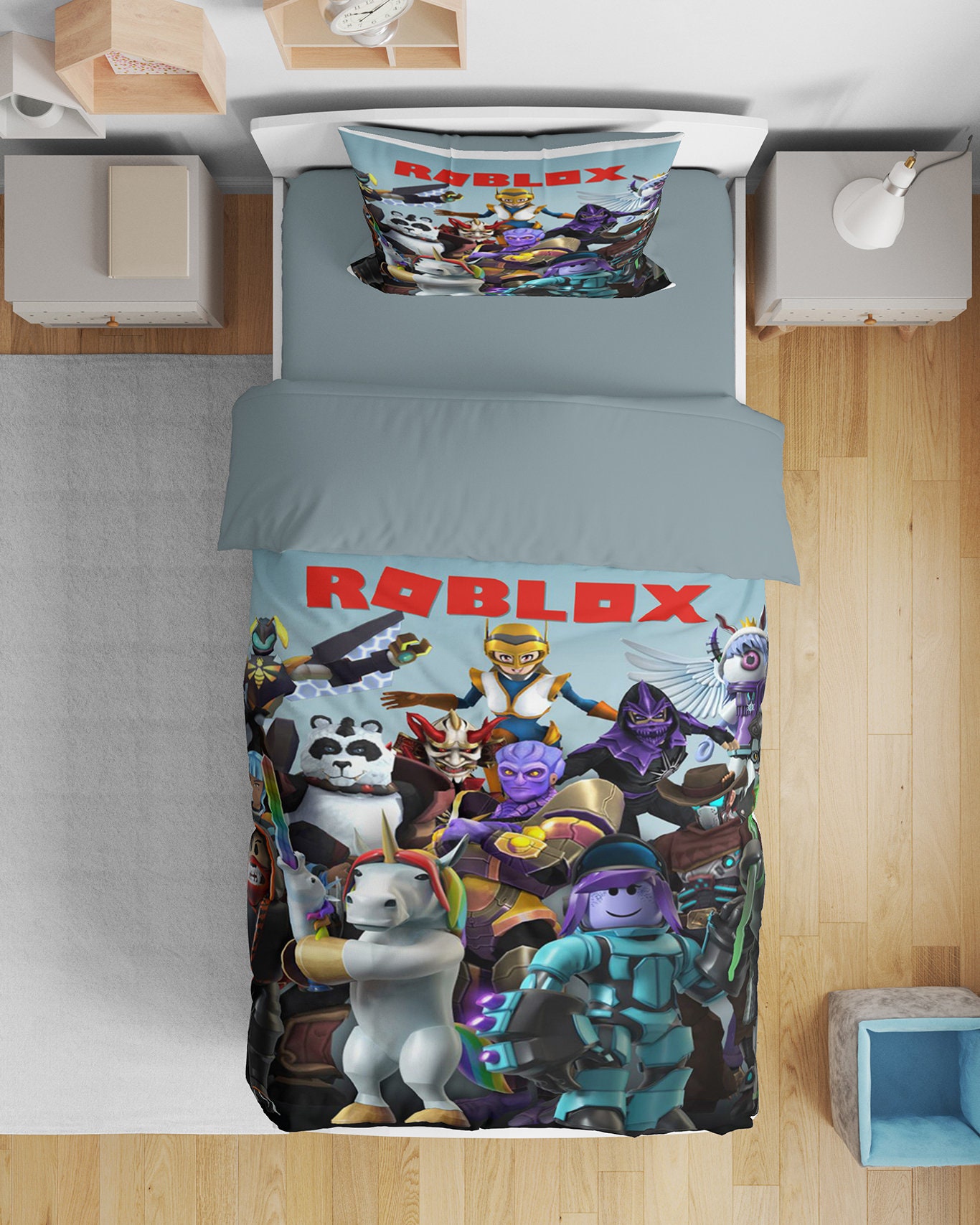 dead noob - Roblox Duvet Cover by Holman Pares - Pixels