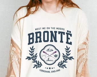 Brontë Sisters T-Shirt, Varsity Book Lover Tee, English Teacher Gift