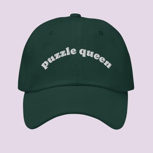 Puzzle Queen Dad Hat: Embroidered Cotton Cozy Gaming Cap