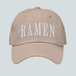Embroidered Ramen Dad Hat: Foodie Gift