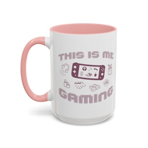 COZY GAMING Mug, This is Me Gaming Pink Mug, Cozy Gamer Coffee Cup, Gift for Gamer Girl, Cute Kawaii Video Game Merch, Gamer Gift