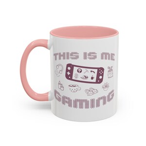 COZY GAMING Mug, This is Me Gaming Pink Mug, Cozy Gamer Coffee Cup, Gift for Gamer Girl, Cute Kawaii Video Game Merch, Gamer Gift