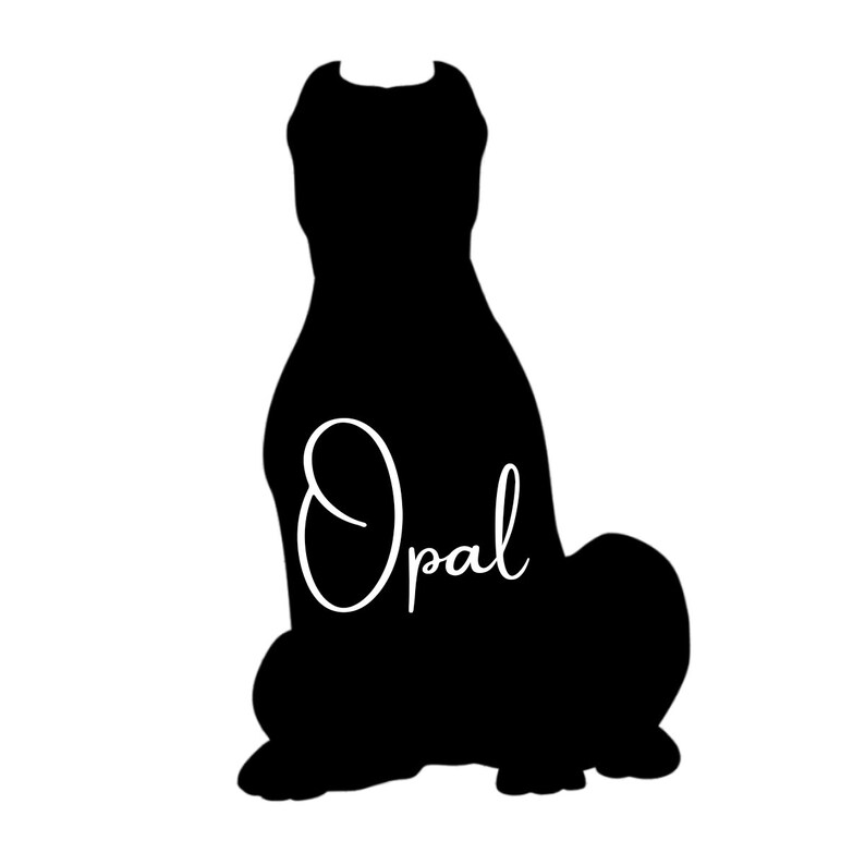 Personalized Dog Vinyl Decal Etsy
