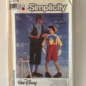 Simplicity 8334 Pinocchio Costume Pattern