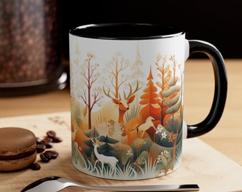 Golden Forest Mug, Mystical Mug, In The Trees Mug, Creative Mug, Nature Gift, Nature Lover Mug, Enchanted Forest, Pumpkin Spice Gift