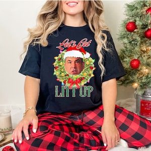 Camiseta Let&#39;s Get Litt Up, camiseta navideña de Louis Litt, sudadera unisex divertida de Navidad, programa de televisión Suits, Navidad de Louis Litt, camiseta Suits