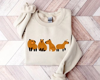 Capybara Sweatshirt, Funny Capybara Sweatshirt, Capybara Lover Gift, Animals Shirt, Capybara, Sweatshirt, Rodent Lover Sweatshirt, Rodents