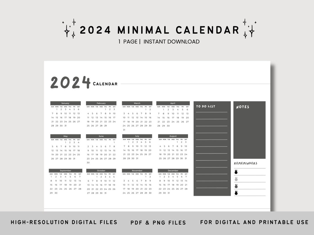 2024 Planner Printable 2024 Year Planner Printable 2024 Year Etsy