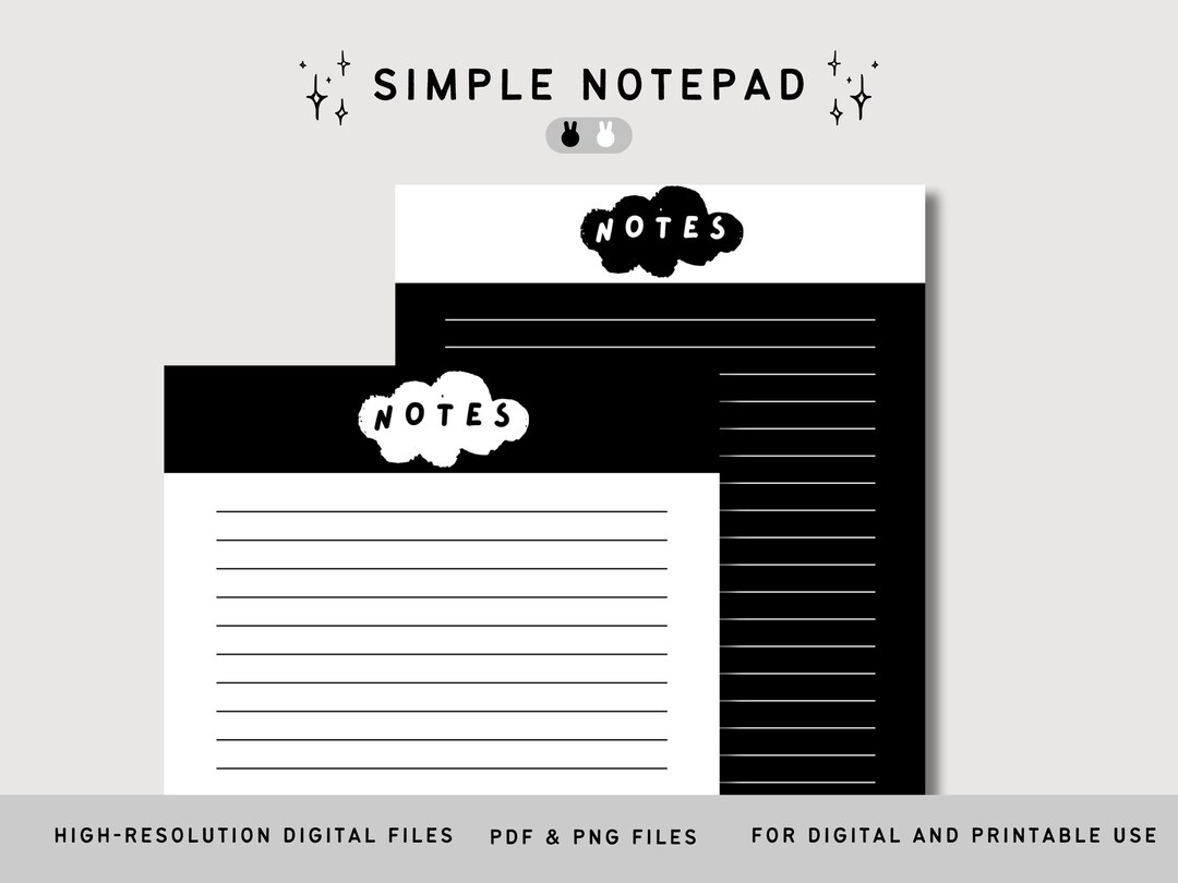 Notes Page Printable Graph Paper Notes Template Note Taking Writing ...