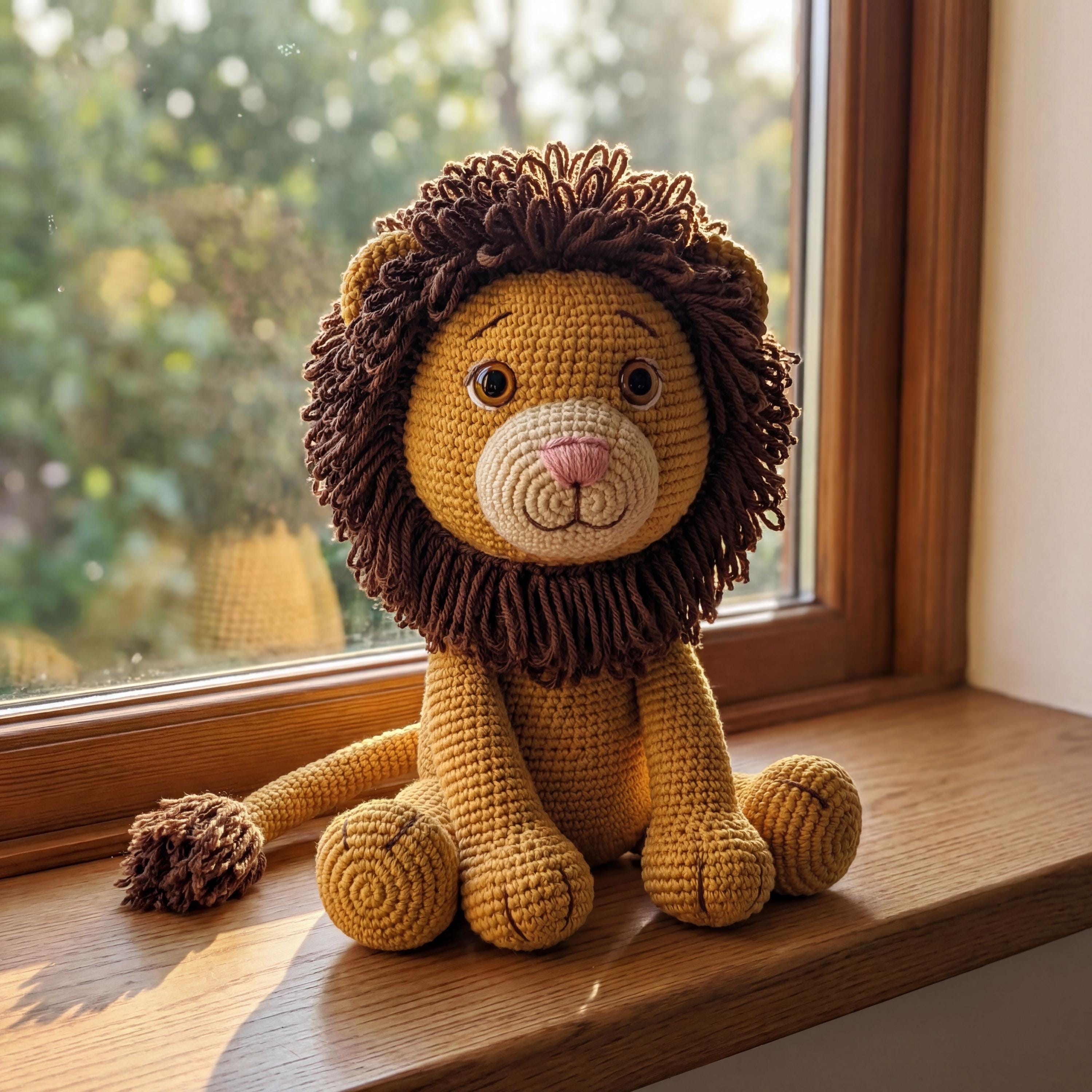 Lion Amigurumi Crochet Pattern Jungle Animal Toy PDF - Etsy