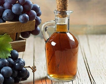 Organic Grape Vinegar, Homemade Grape Vinegar without Additives,Village Product Authentic Foods,Traditional and Gourmet Flavor Grape Vinegar