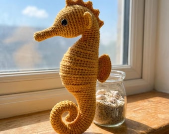 Seahorse Amigurumi Crochet Pattern Ocean Animal Toy PDF