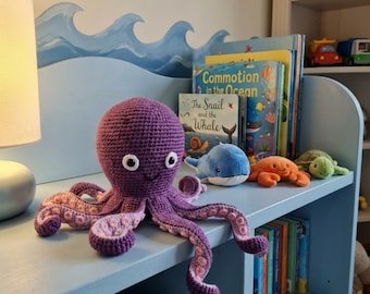 Octopus Amigurumi Crochet Pattern Ocean Animal Toy PDF