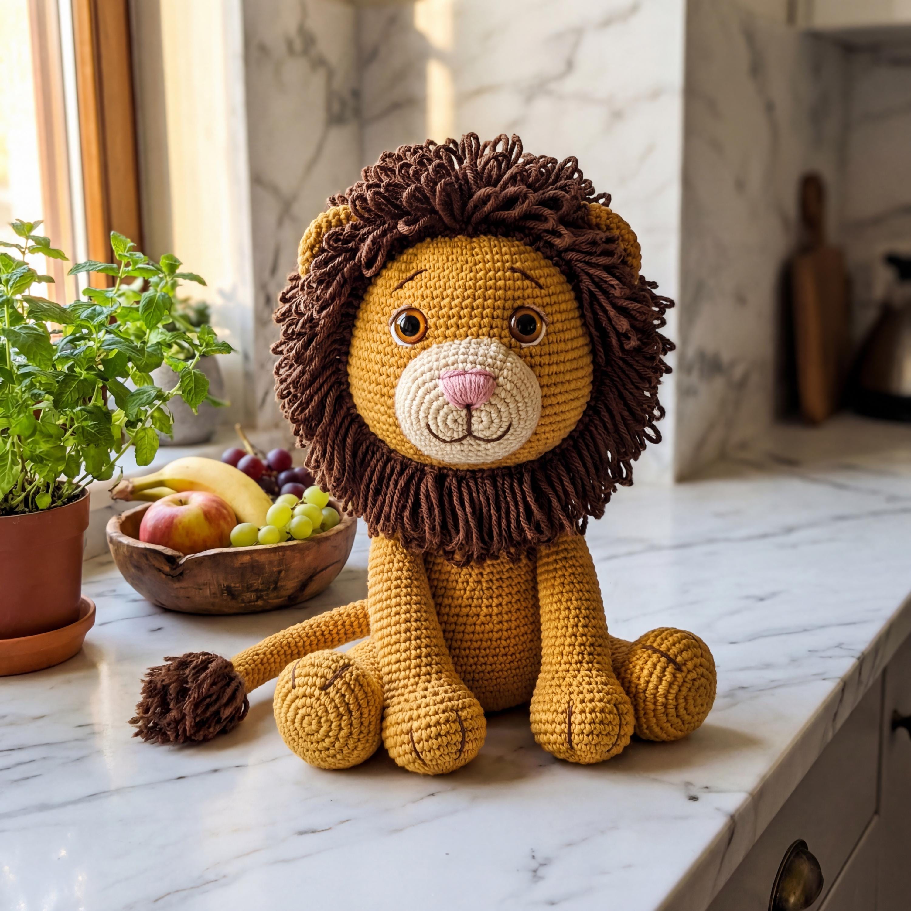 Lion Amigurumi Crochet Pattern Jungle Animal Toy PDF - Etsy