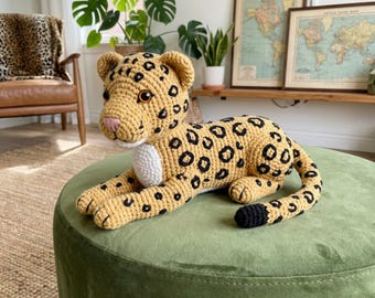 Leopard Amigurumi Crochet Pattern Cute Safari Plush PDF