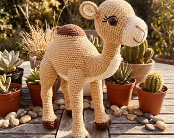 Camel Amigurumi Crochet Pattern Desert Animal Toy PDF