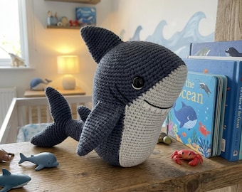 Shark Amigurumi Crochet Pattern Ocean Animal Toy PDF