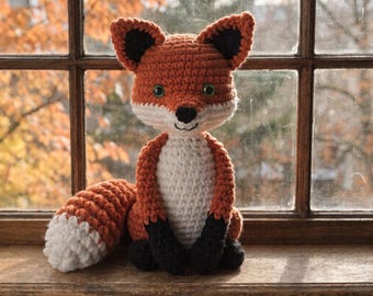Fox Amigurumi Crochet Pattern Woodland Animal Toy PDF