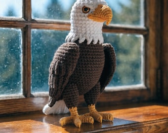 Eagle Amigurumi Crochet Pattern Bird Animal Toy PDF