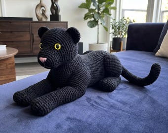 Panther Amigurumi Crochet Pattern Cute Jungle Plush PDF