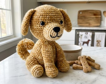 Dog Amigurumi Crochet Pattern Cute Puppy Plush PDF