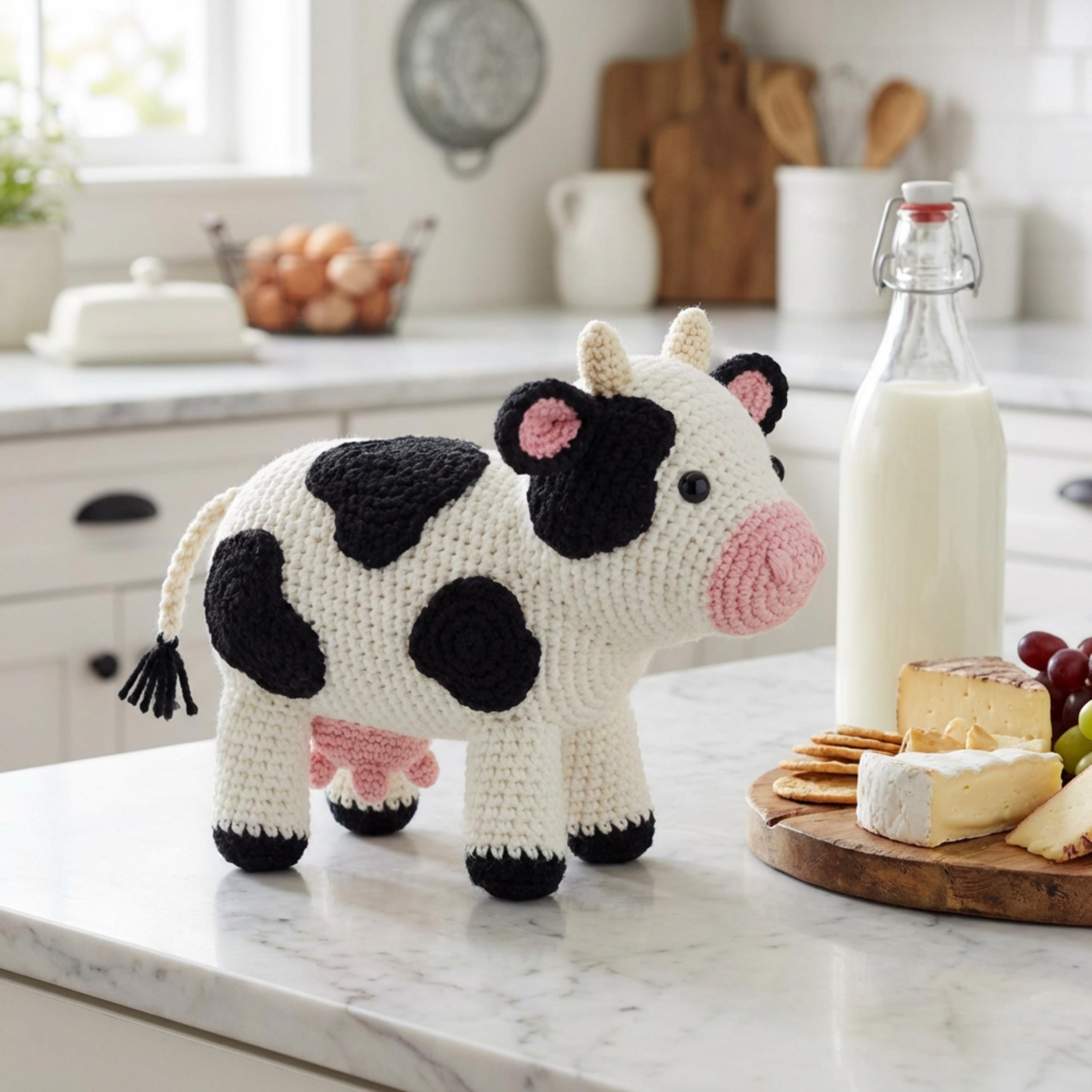 39 Cow Crochet Patterns: Unleash Your Creativity with These Adorable Designs! 33 Cute Cow Amigurumi Crochet Pattern Cute Farm Animal Plush