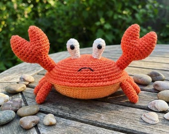 Crab Amigurumi Crochet Pattern Ocean Animal Toy PDF