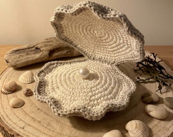 Oyster Amigurumi Crochet Pattern Ocean Sea Animal Toy PDF