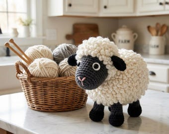 Sheep Amigurumi Crochet Pattern Cute Farm Plush PDF