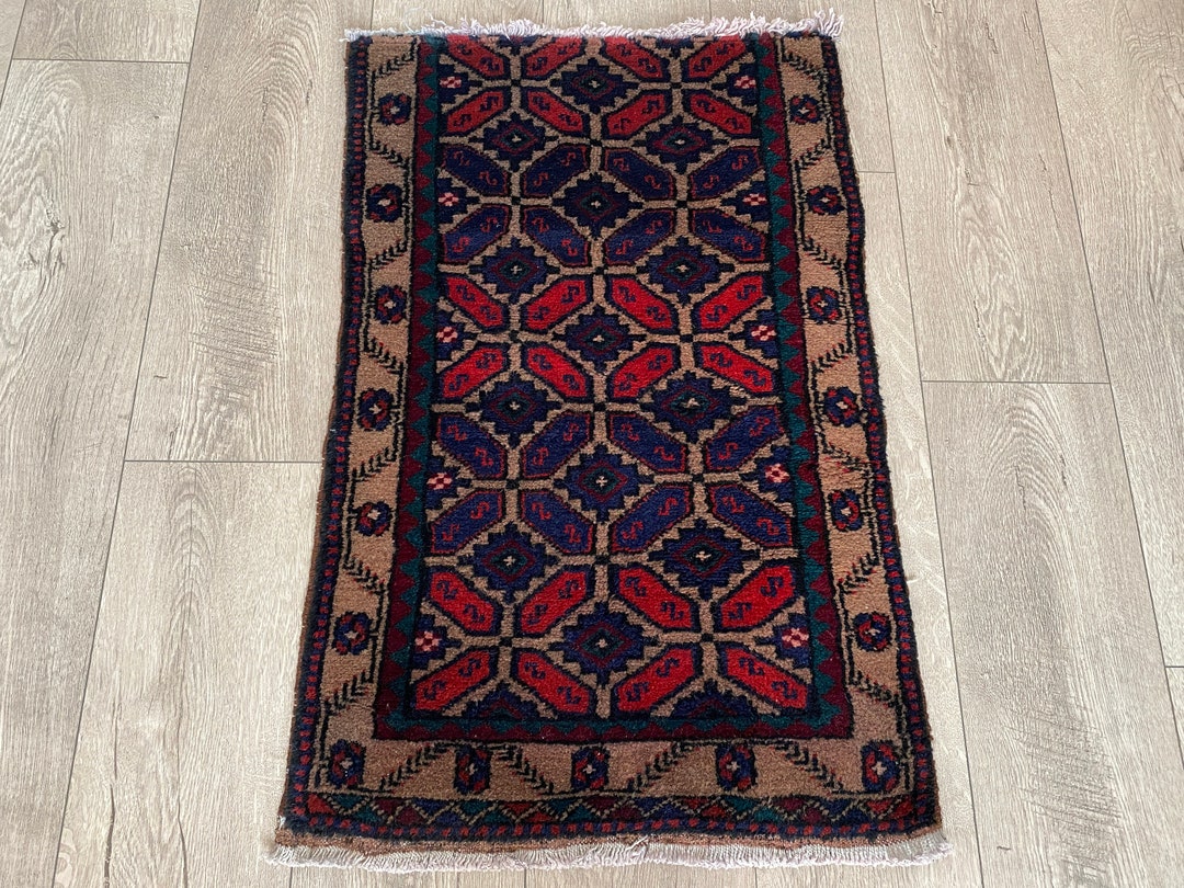 1.7 X 2.7 Ft, Ethnic Rug, Vintage Small Rug, Doormat Rug, Bath Rug ...