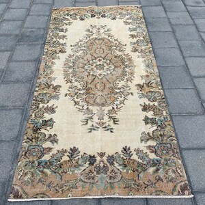 3.9 x 7.8 ft, Anatolian rug, Turkish rug, Handmade rug, Bohemian rug, Vintage rug, Oushak rug, Oriental rug, Boho rug, Wool rug, Area rug