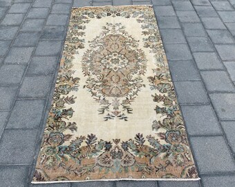 3.9 x 7.8 ft, Anatolian rug, Turkish rug, Handmade rug, Bohemian rug, Vintage rug, Oushak rug, Oriental rug, Boho rug, Wool rug, Area rug